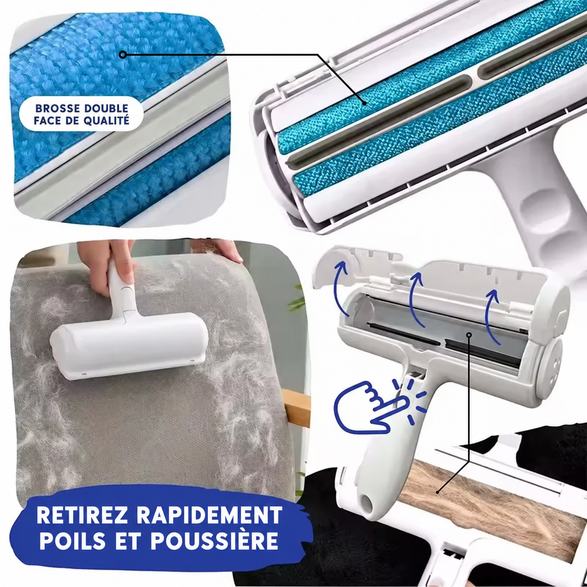 NOLUVA Roller™ – Rouleau anti-poils réutilisable