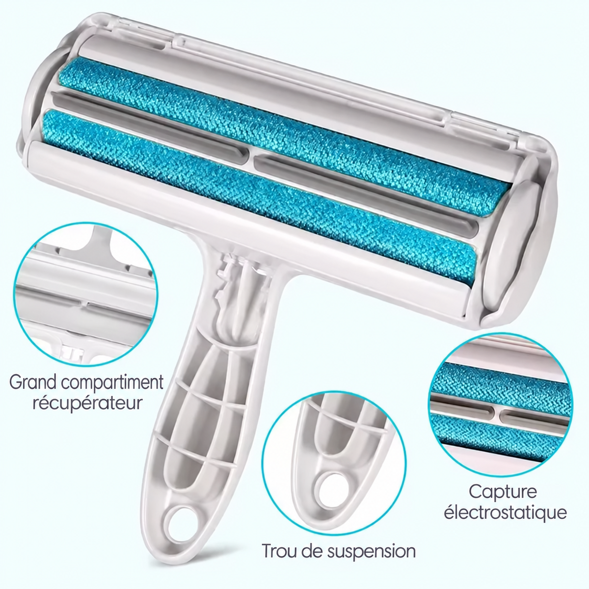 NOLUVA Roller™ – Rouleau anti-poils réutilisable